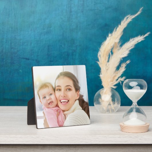 Aangepaste Moeder Gevestigd Modern Schrift Fotoplaat (Insitu)