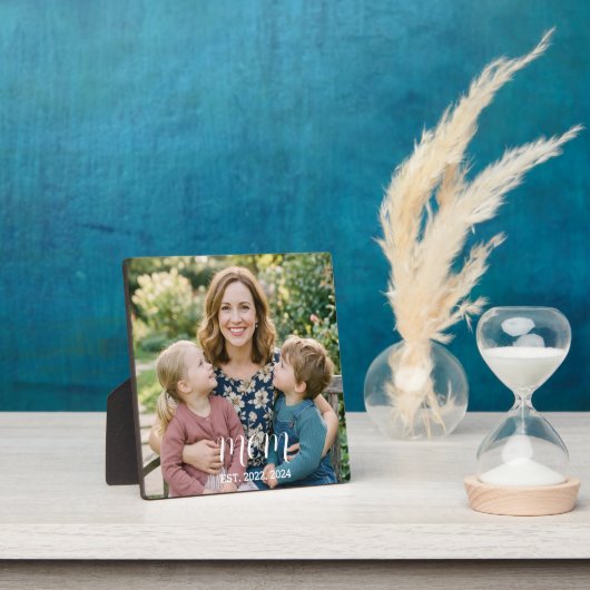 Aangepaste Moeder Gevestigde Moderne Foto Script Fotoplaat (Insitu)
