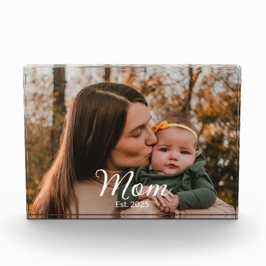 Aangepaste Moeder Gevestigde Moderne Schrift  Fotoblokken (Voorkant)
