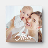 Aangepaste Moeder Gevestigde Moderne Schrift Fotoplaat (Voorkant)