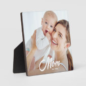 Aangepaste Moeder Gevestigde Moderne Schrift Fotoplaat (Voorkant)