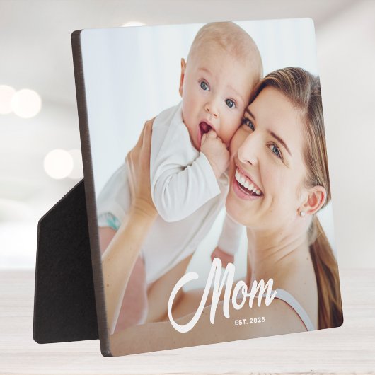Aangepaste Moeder Gevestigde Moderne Schrift Fotoplaat