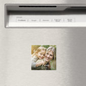 Aangepaste Moeder Gevestigde Moderne Script Foto Magneet (Insitu (Vaatwasser))