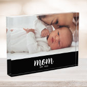 Aangepaste Moeder Gevestigde Moderne Script Fotoblokken