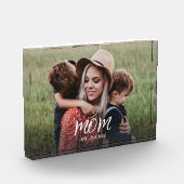 Aangepaste moeder gevestigde moderne scriptfoto fotoblokken (Links)