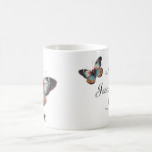 Aangepaste Moeder Kleurrijke Vlinder Gepersonalise Koffiemok (Center)