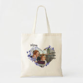 Aangepaste moeder met Kinder namen & foto | bloemh Tote Bag (Voorkant)