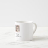 Aangepaste moeder met kind's foto cadeau espresso kop (Voorkant rechts)