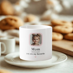 Aangepaste moeder met kind's foto cadeau espresso kop