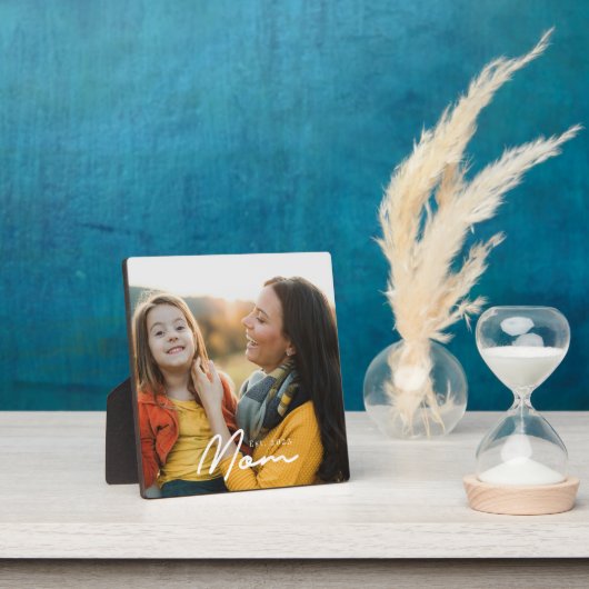 Aangepaste Moeder Moderne Script Foto Fotoplaat (Insitu)