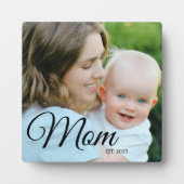 Aangepaste Moeder Opgericht Modern Schrift Foto Fotoplaat (Voorkant)