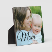 Aangepaste Moeder Opgericht Modern Schrift Foto Fotoplaat (Voorkant)