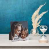 Aangepaste Moeder Opgericht Modern Schrift Foto Fotoplaat (Insitu)