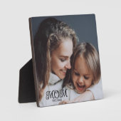 Aangepaste Moeder Opgericht Modern Schrift Foto Fotoplaat (Voorkant)
