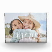 Aangepaste Moeder Opgerichte Moderne Schrift Fotoblokken (Voorkant)