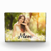 Aangepaste Moeder Opgerichte Moderne Schrift Fotoblokken (Voorkant)