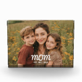 Aangepaste Moeder Opgerichte Moderne Schrift Fotoblokken (Voorkant)
