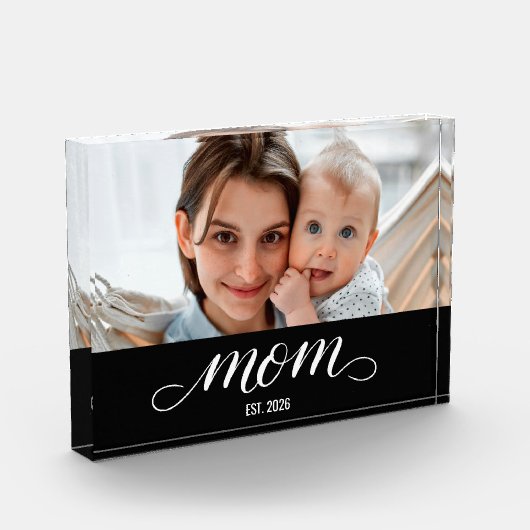 Aangepaste Moeder Opgerichte Moderne Script Foto (Links)
