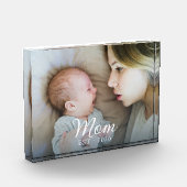 Aangepaste Moeder Opgerichte Moderne Script Foto (Links)