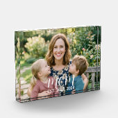 Aangepaste Moeder Opgerichte Moderne Script Foto B (Links)