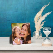 Aangepaste Moeder Opgerichte Moderne Script Foto Fotoplaat (Insitu)