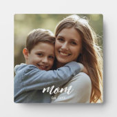 Aangepaste Moeder Opgerichte Moderne Script Foto Fotoplaat (Voorkant)
