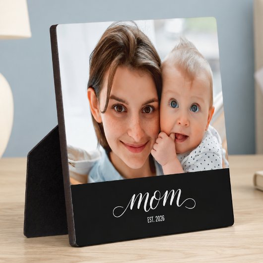 Aangepaste Moeder Opgerichte Moderne Script Foto Fotoplaat