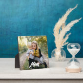 Aangepaste Moeder Opgerichte Moderne Script Foto Fotoplaat (Insitu)