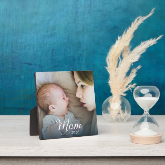 Aangepaste Moeder Opgerichte Moderne Script Foto Fotoplaat (Insitu)