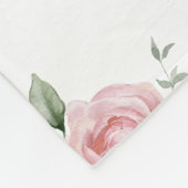 Aangepaste Moeder Roze Rozen Bloemen 4 tot 8 Kinde Fleece Deken (Hoek)