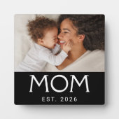 Aangepaste Moeder Stelde Moderne Typografie Foto O Fotoplaat (Voorkant)