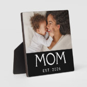 Aangepaste Moeder Stelde Moderne Typografie Foto O Fotoplaat (Voorkant)