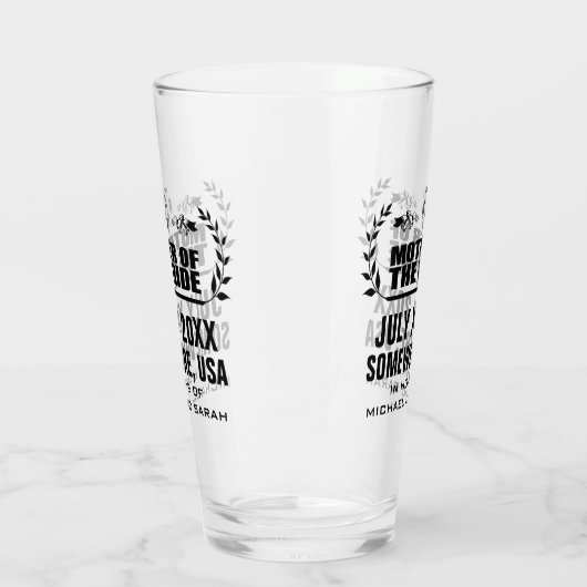 Aangepaste moeder van de bruid glas (Links)
