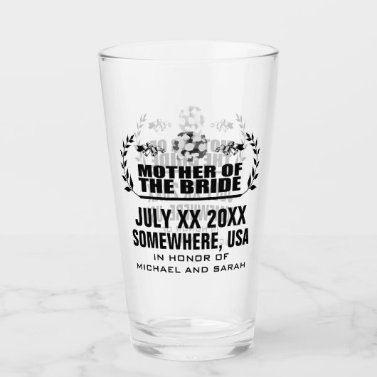 Aangepaste moeder van de bruid glas (Voorkant)