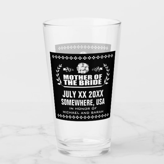 Aangepaste moeder van de bruid glas (Voorkant)