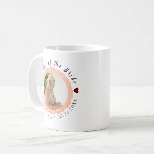 Aangepaste moeder van de bruid Huwelijkscadeaus Koffiemok (Voorkant links)