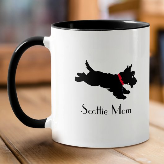 Aangepaste Moeder van Zwarte Schotse Terriër Hond Mok