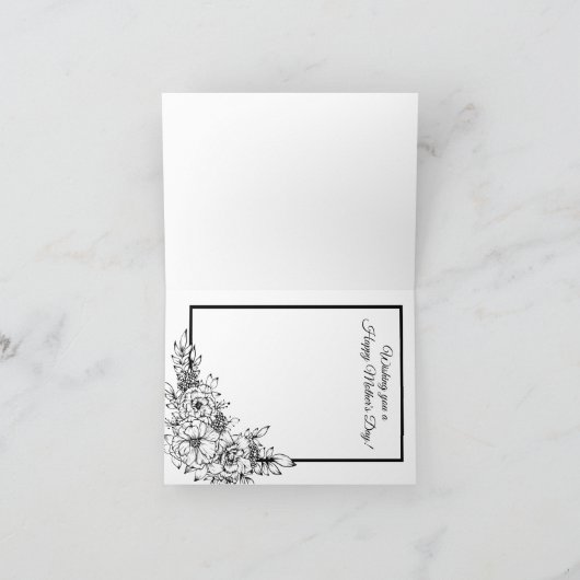 Aangepaste moederdag bedankkaart (Binnen)