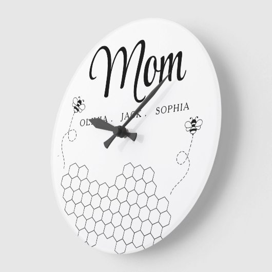 Aangepaste Moederdag cadeau van kinderen naam bij Grote Klok (Hoek)
