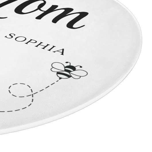 Aangepaste Moederdag cadeau van kinderen naam bij Snijplank (Hoek)