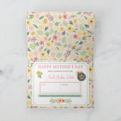 Aangepaste Moederdag "Coupon Gift" Wenskaart Kaart (Binnen)