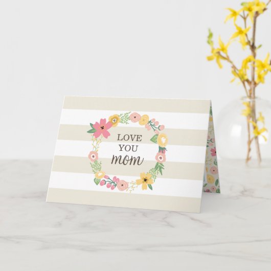 Aangepaste Moederdag "Coupon Gift" Wenskaart Kaart (Gele Bloem)