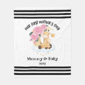 Aangepaste Moederdag Fleece Deken (Voorkant)