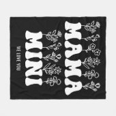 Aangepaste Moederdag Fleece Deken (Voorkant (Horizontaal))