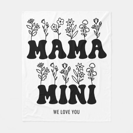 Aangepaste Moederdag Fleece Deken (Voorkant)