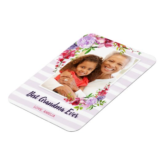 Aangepaste Moederdag foto grootma Ever Magneet (Linkerzijde)