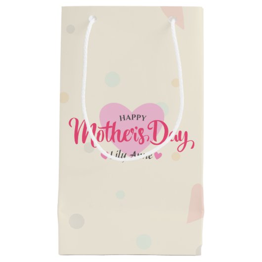 Aangepaste Moederdag | Gift Bag Klein Cadeauzakje (Voorkant)