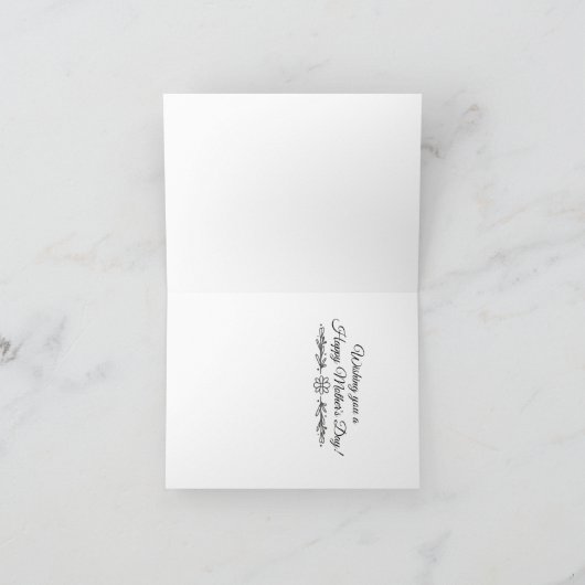 Aangepaste moederdag hond en florale kaart (Binnen)