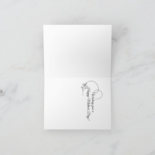 Aangepaste Moederdag Kaart (Binnen)