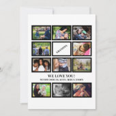 Aangepaste Moederdag met oma Oma 11 Foto Collage Feestdagenkaart (Voorkant)